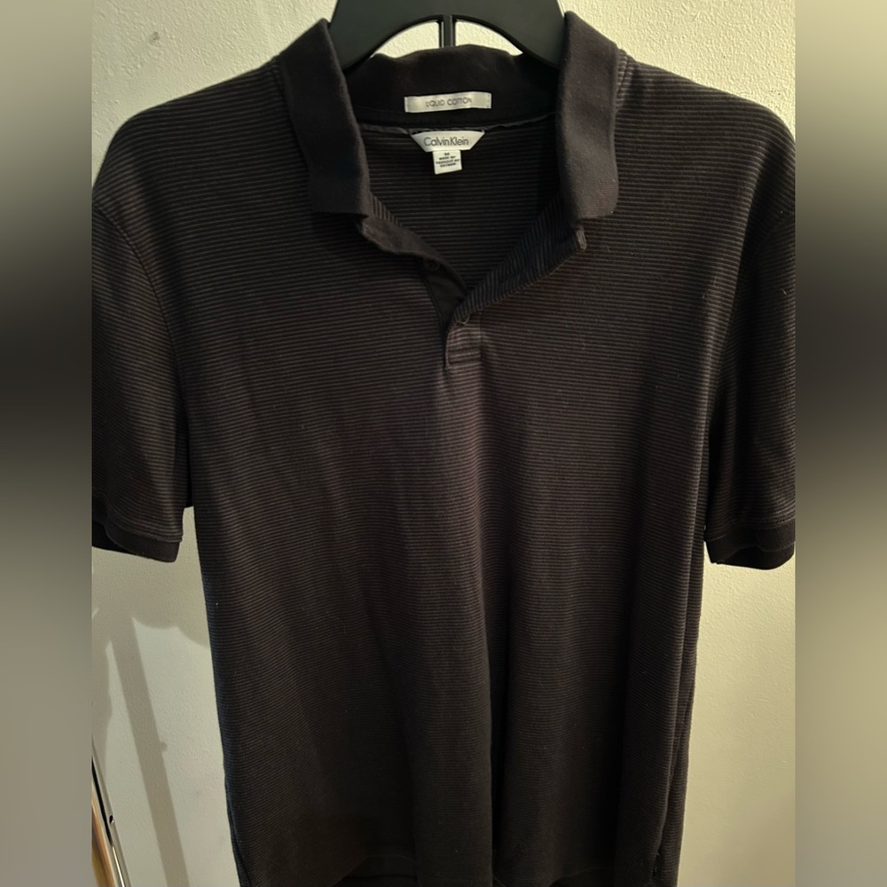 Calvin Klein Men's Black Polo Shirt